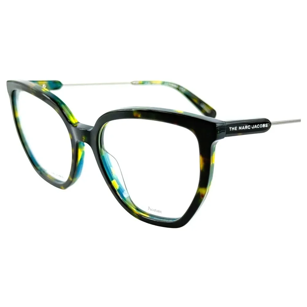 Marc Jacobs Marc 596 Womens Plastic Eyeglass Frame YAP Havana Teal 54-18